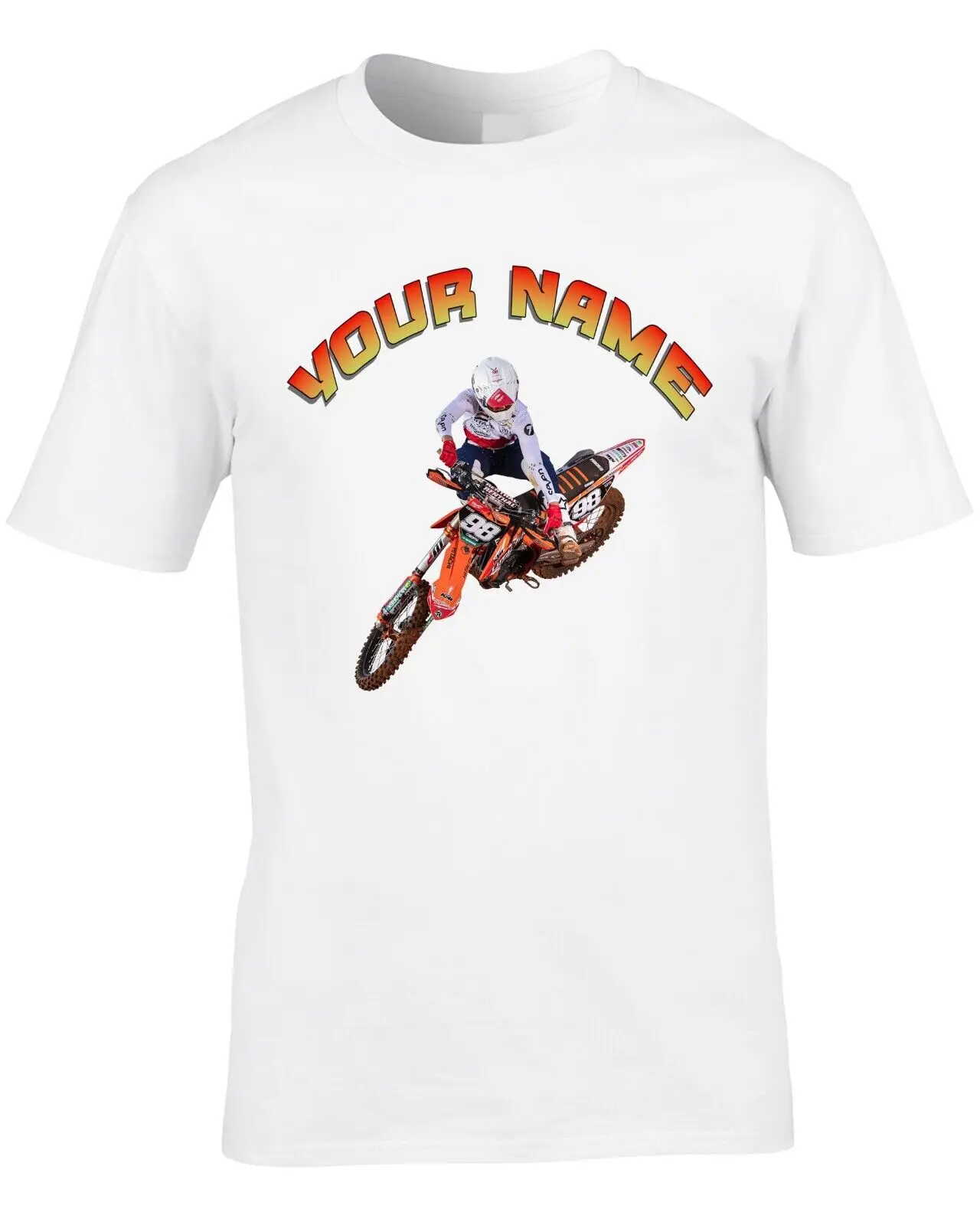 Maglietta Da Uomo Moto Cross Motor Bike Sport Trials Top Mx X Maniche Lunghe O Corte