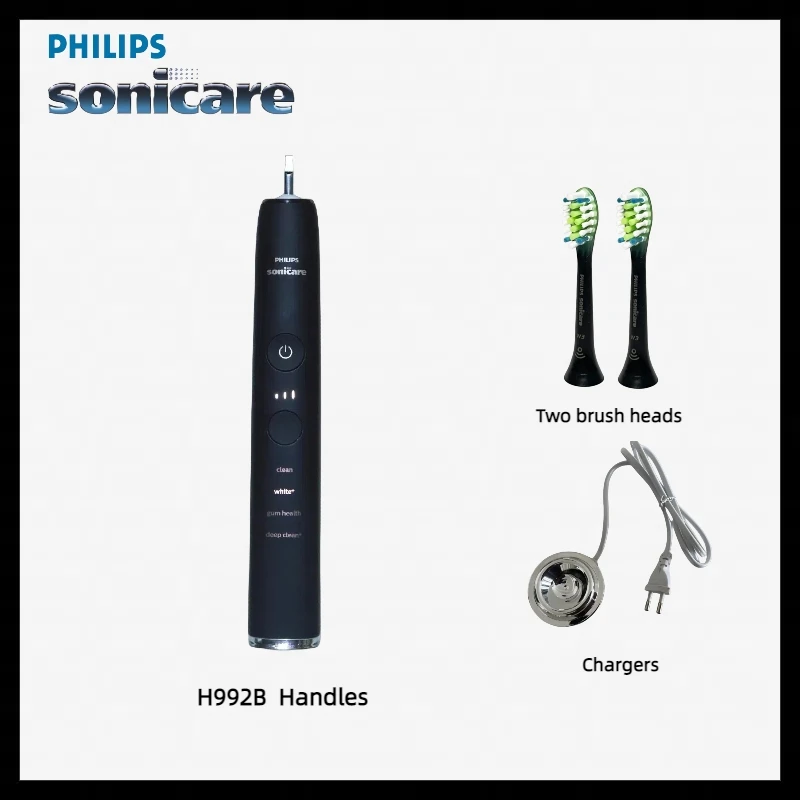 Philips Sonicare Diamondclean 9000 Spazzolino Sonico Ricaricabile Hx992B 4 Modalità, 3 Intensità