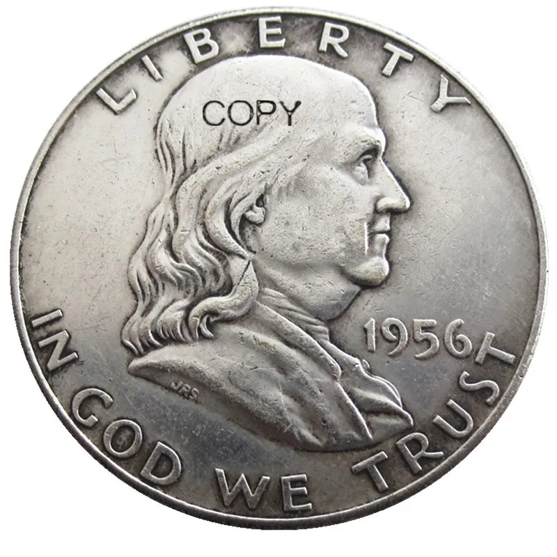 Monete Da Copia Placcate In Argento Da Mezzo Dollaro Stati Uniti 1956