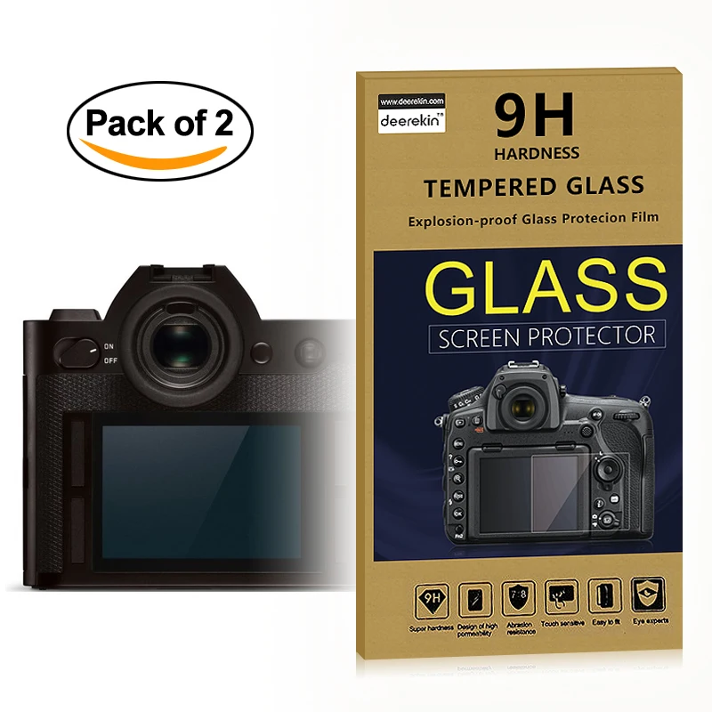 2X Autoadesivo 0.25 Millimetri Di Vetro Lcd Protezione Dello Schermo Per Leica Sl (Tipo 601) Typ601 / Leica M11 M10 M10-P M10P M10-R Fotocamera Digita