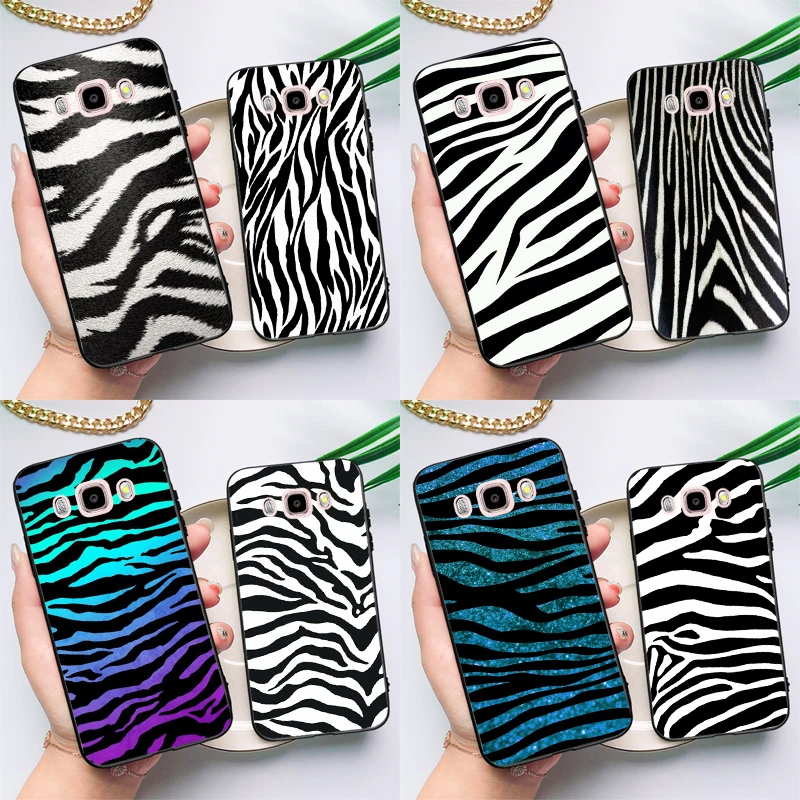Custodia Con Stampa Zebra Skin Per Samsung A6 A7 A8 A9 J8 2018 A3 A5 J1 2016 J3 J5 J7 2017 J6 J4 Plus Custodia