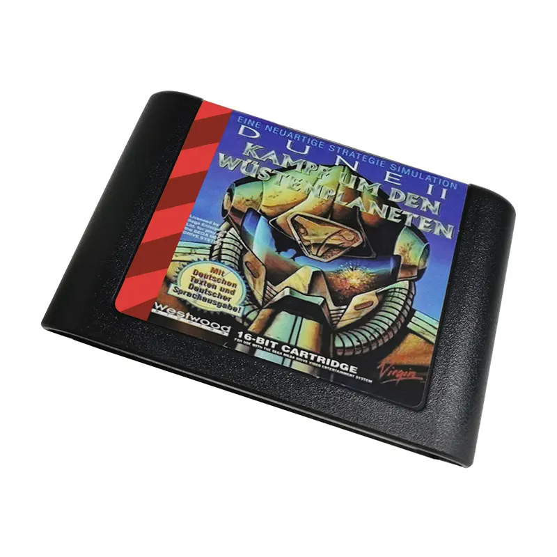 Cartuccia Di Gioco Dune Ii 16 Bit Md Per Console Di Gioco Md Lingua Tedesca