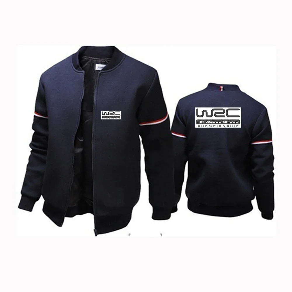 World Rally Championship Wrc 2024 Mens Casual Jacket Brand Print Bomber Sport Zipper Cappotti Stand Collar Manica Lunga Streetwear