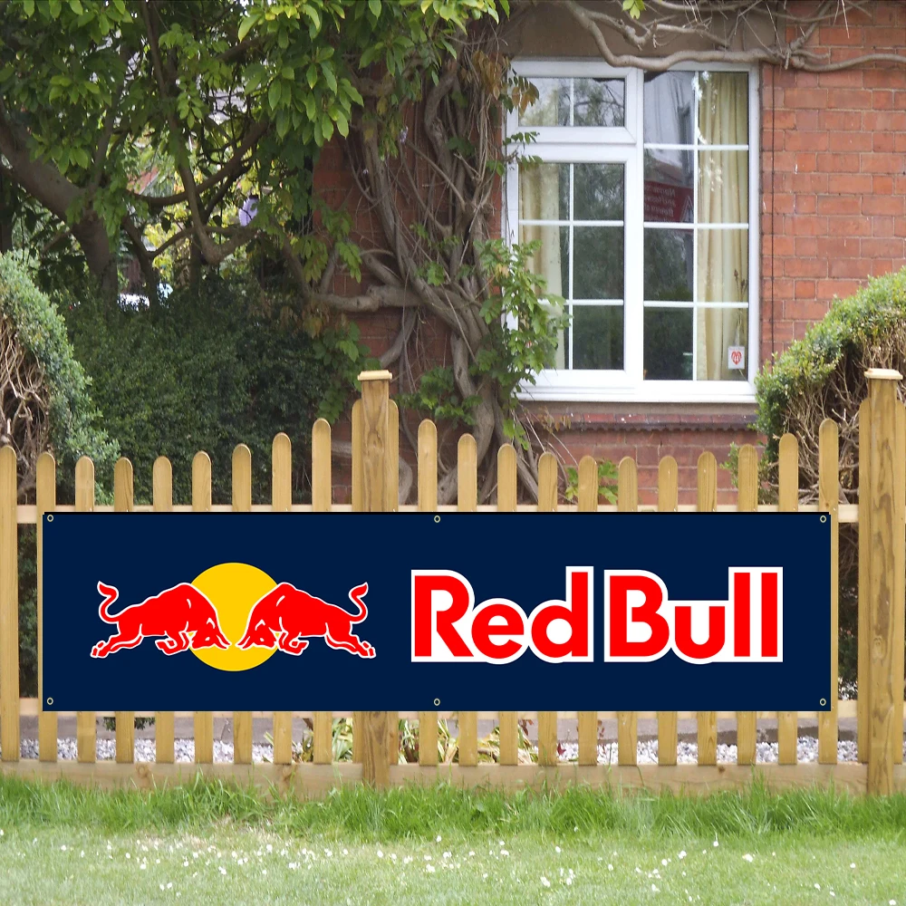 Johninbanner 60*240 Rosso Double-Bull Banner Indoor Outdoor Banner Mucca Decorazione Animale Double Sided