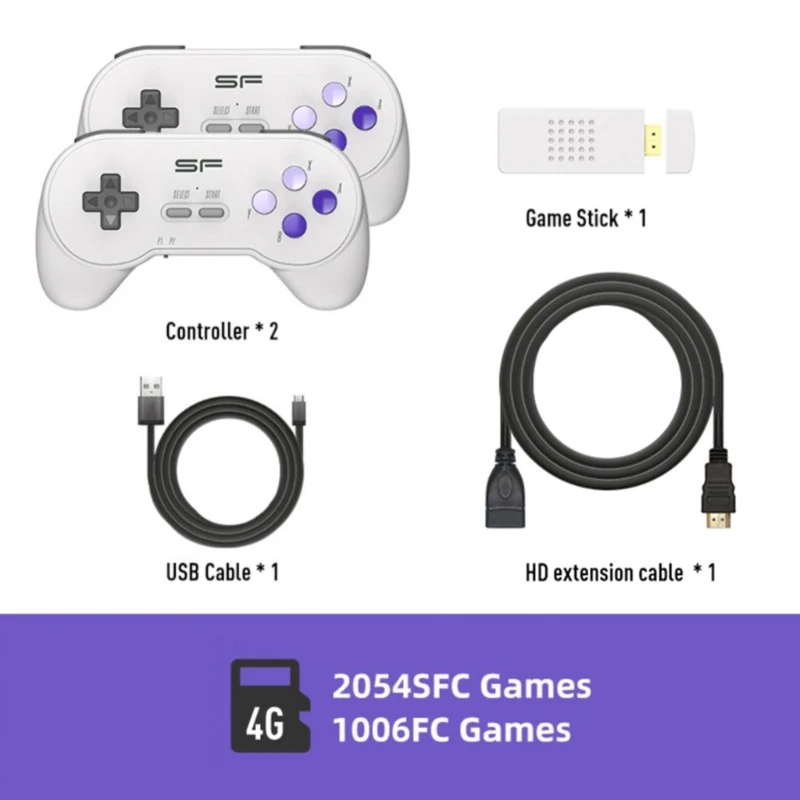 Game Stick Data Frogs Console Per Videogiochi Retrò Per Controller Retrò Wireless Snes 900 Giochi Giochi Regali Incorporati