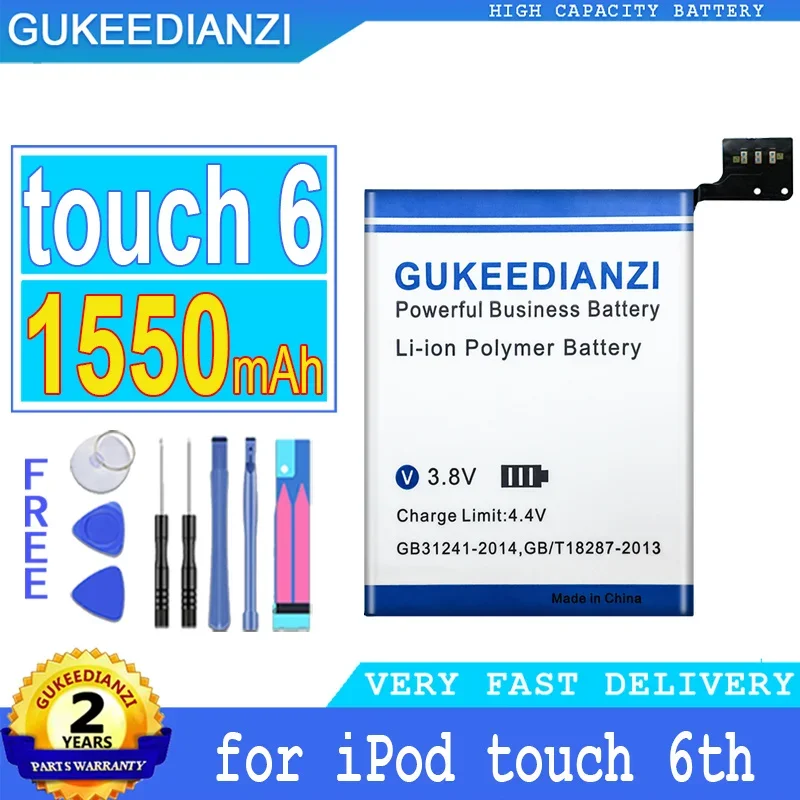 Touch 4 5 6 Batteria Del Telefono Cellulare Per Apple Ipod Touch 4Th 5Th 6Th Touch6 Generation 4 4G 5G 6 6G A1641 Generation6 Batterie