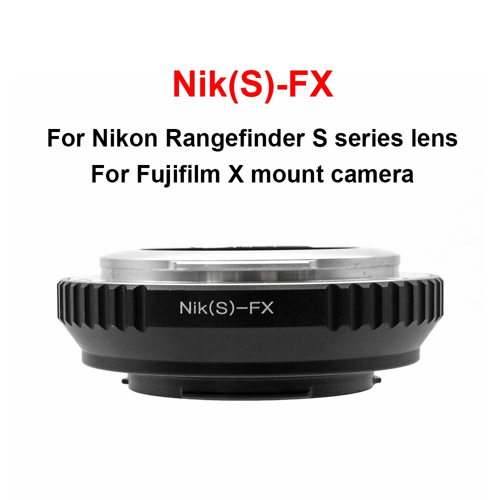 Nik(S)-Fx Anello Adattatore In Metallo Per Obiettivo Nikon Telemetro Serie S A Fujifilm X Montare Fotocamera Xt-1/2/3/4/20/30/200,Xs-10 Ecc