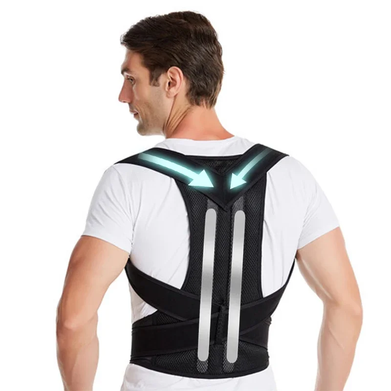 Correttore Posturale Per La Schiena Regolabile Corsetto Per La Schiena Fascia Per Bretelle Raddrizzatore Per La Spalla Supporto Per La Colonna Vertebr
