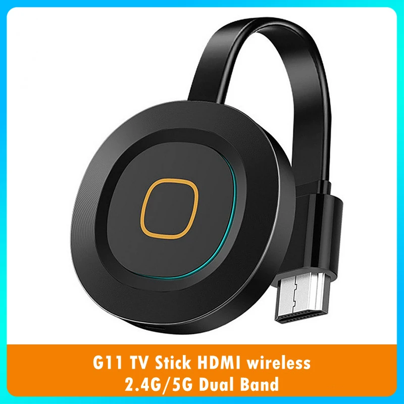 G11 Tv Stick Per Chromecast 4K Hd Hdmi Media Player 5G/2.4G Wifi Display Dongle Screen Mirroring 1080P Hd Tv Per Google Home