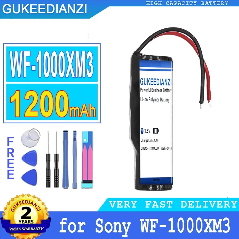 Batteria Gukeedianzi Per Sony Wf-1000Xm3, Custodia Di Ricarica, Grande Potenza, 14430 2 Linee, 1200Mah