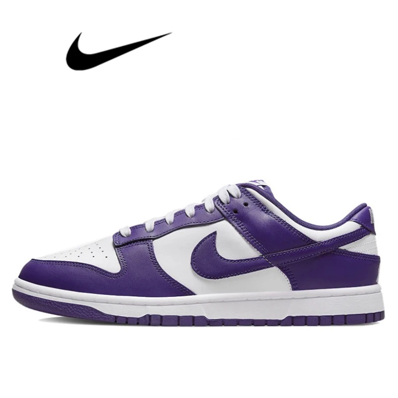 Original Nike Dunk Low Retro Court Purple Runnning Shoes Uomo Donna Black White Panda Outdoor Sports Sneakers