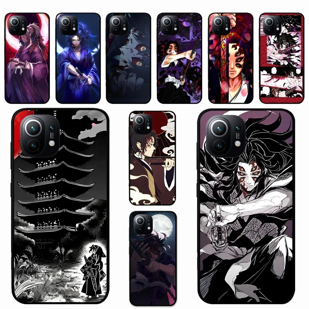K-Kokushibo Demon-Kime Custodia Per Telefono Per Xiaomi Mi 5X 8 9 10 11 12 Lite Pro 10T Pocox3Pro Pocom3 Note 10 Pro Lite