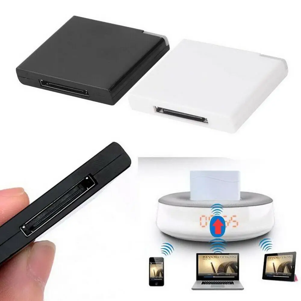 Nero Bianco 30 Pin Speaker Dock Per Bose Sounddock Bluetooth A2Dp Musica Ricevitore Audio Senza Fili Adattatore Per Ipod Iphone