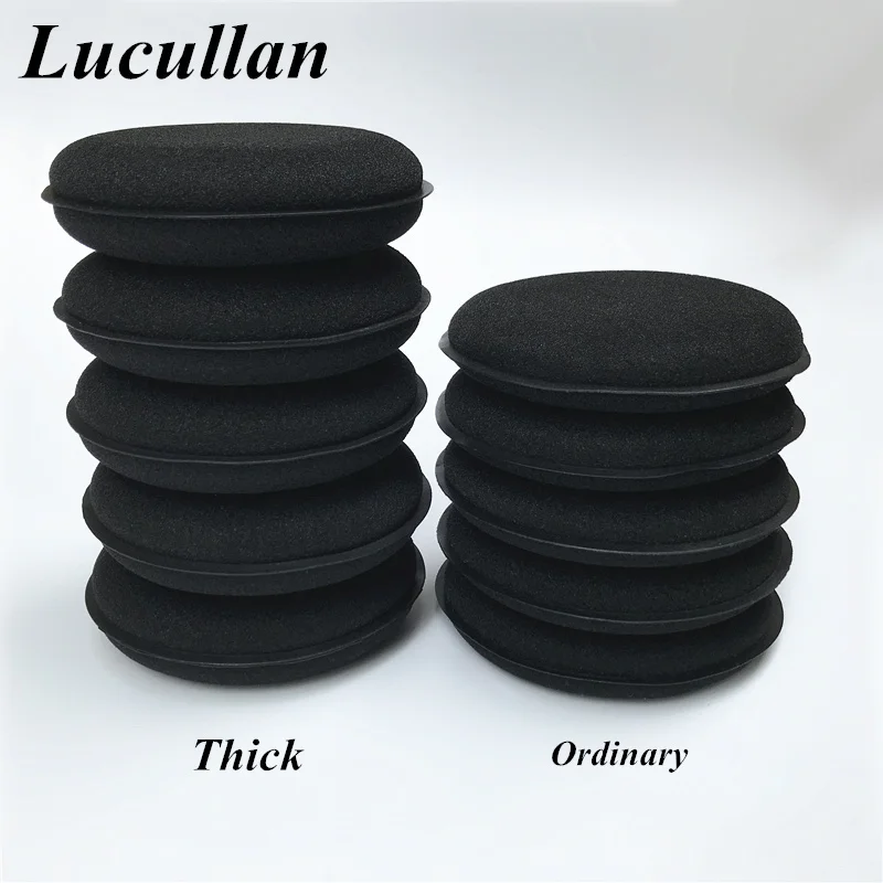 Lucullan 5 Pacco Ultra Spessa 30Mm Ad Alta Densità Della Gomma Piuma Della Spugna Auto Detailing Applicatore Pad Best Per La Ceretta E Lucidatura
