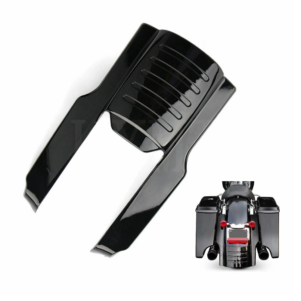Moto Posteriore Fender Extension Filler Allungato Per Harley Touring Electra Street Road Glide King Flhtcu 1996-2008 Nero