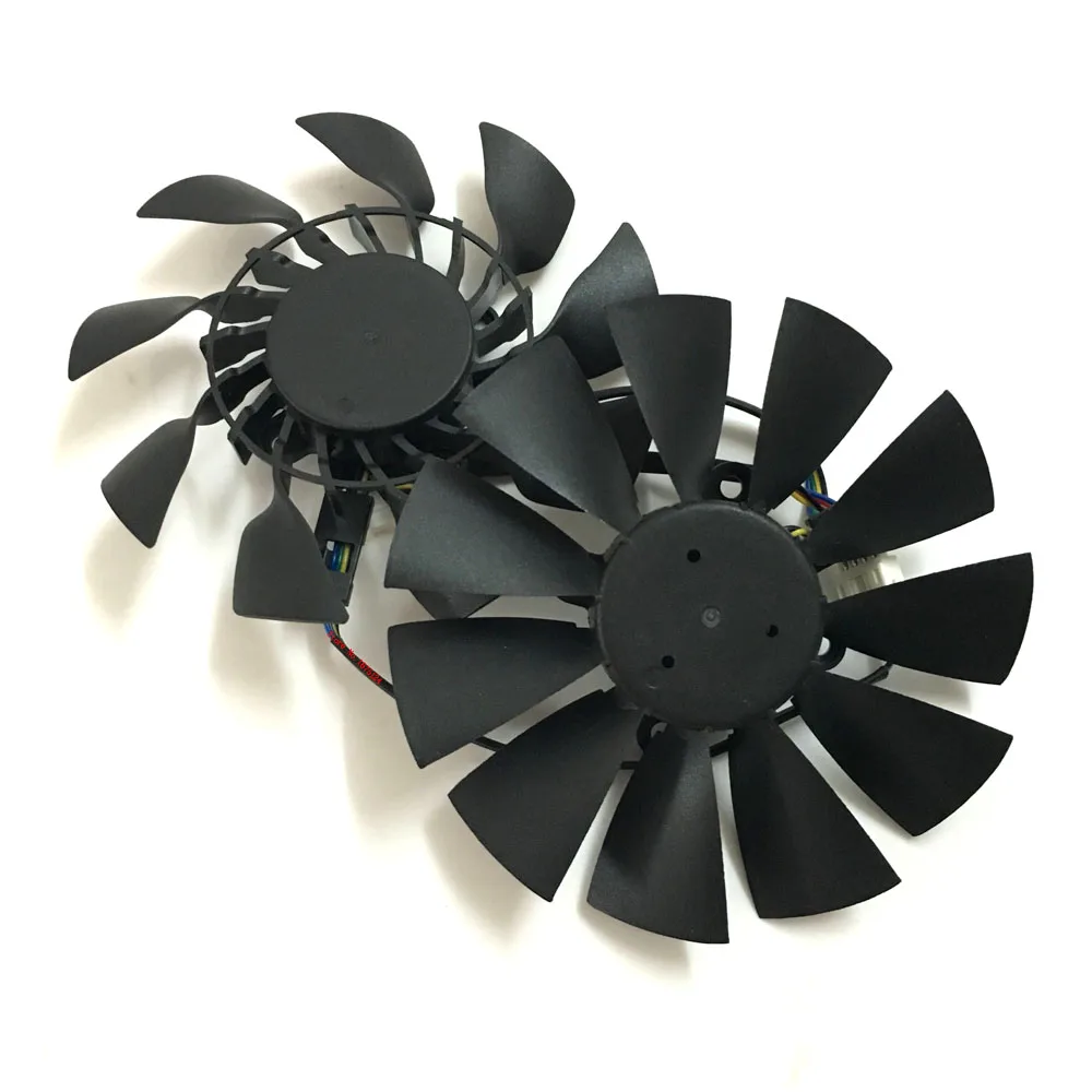 1 Set Gpu Cooler,95Mm 12V 0.5A T129215Su,Ventilatore Per Schede Grafiche,Per Asus R9 390X-Dc2-8Gd5,Per Asus R9 290-Dc2-4Gd5,Per Asus R9 280X-Dc2-3Gd5