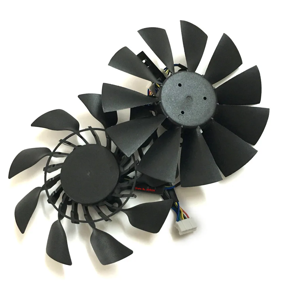 1 Set Gpu Cooler,95Mm 12V 0.5A T129215Su,Ventilatore Per Schede Grafiche,Per Asus R9 390X-Dc2-8Gd5,Per Asus R9 290-Dc2-4Gd5,Per Asus R9 280X-Dc2-3Gd5