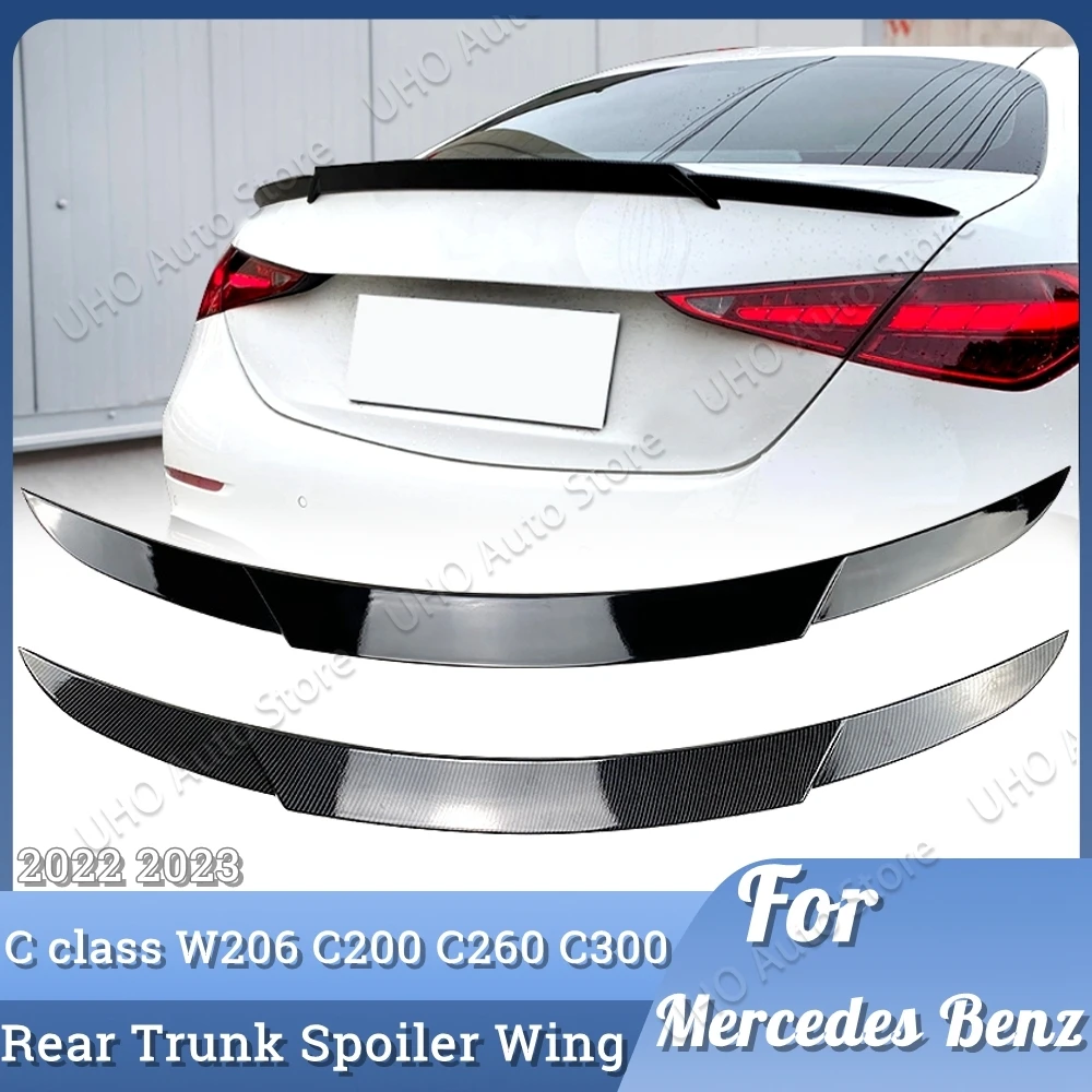 Boot Posteriore Tronco Spoiler Ala Splitter Trim Per Mercedes Benz Classe C W206 C200 C260 C300 Berlina 2022 2023 2024 Per Stile Barbos