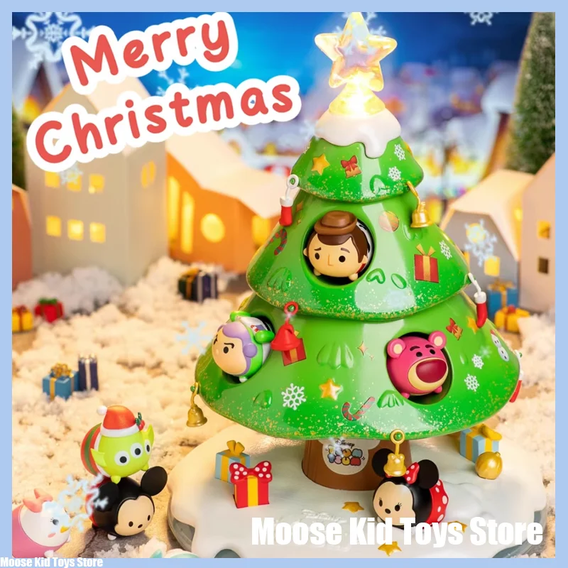 Disney Christmas Wishing Star Anime Figurine Confezione Regalo Toy Toy Story Mickey Minnie Cartoon Christmas Tree Doll Toy Gift For Kids