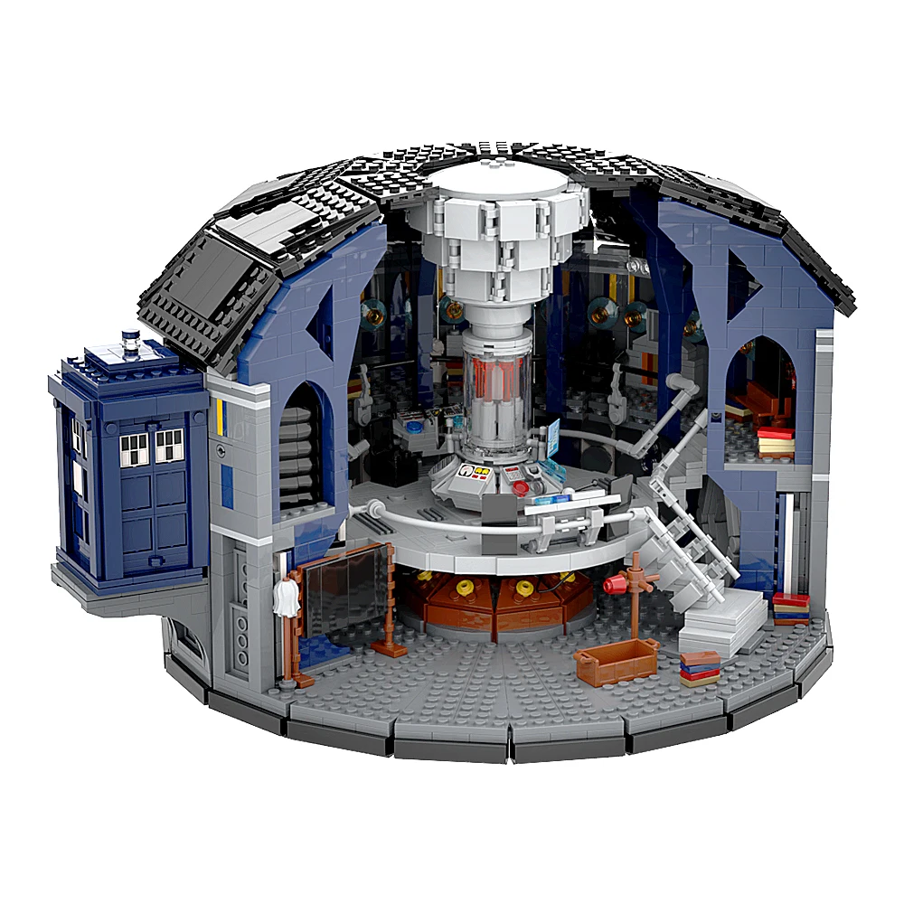 Moc Medici Whoed 12Th Doctor Tardis Bricks Model Doctors Office Building Blocks Time-Travel Door Machine Shuttle Toys Regali