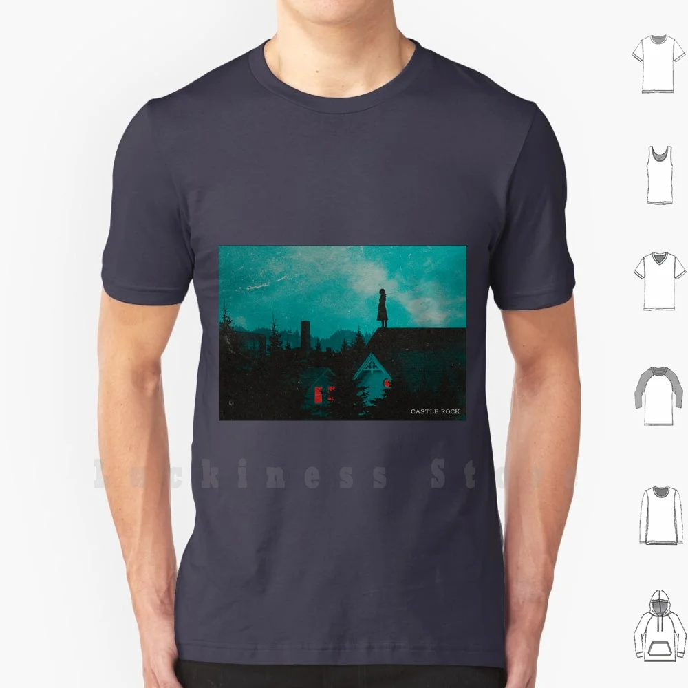 Castle Rock T Shirt Big Size 100% Cotone Castle Rock Stephen King Series Terror Sci Fi Horror Suspense
