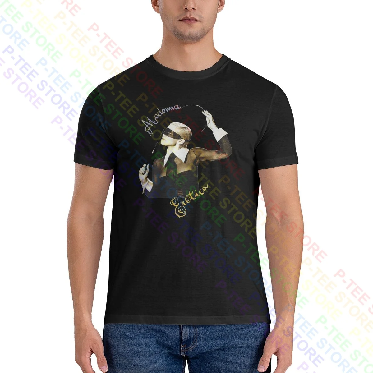 Madonna Dita Maschera Frusta Erotica Sex Book Promo Era Meisel Boy Toy Shirt T-Shirt Vtg Classic Tee