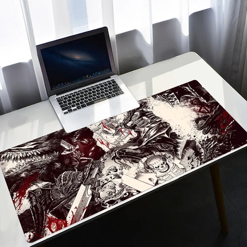 Tappetino Per Mouse Berserk Buds Anime Dywan Gamer 90 X40Cm Xxl Accessori Da Gioco Tastiera Varmilo Tappetino Per Mouse Per Computer Cs Go Lol Tappeti