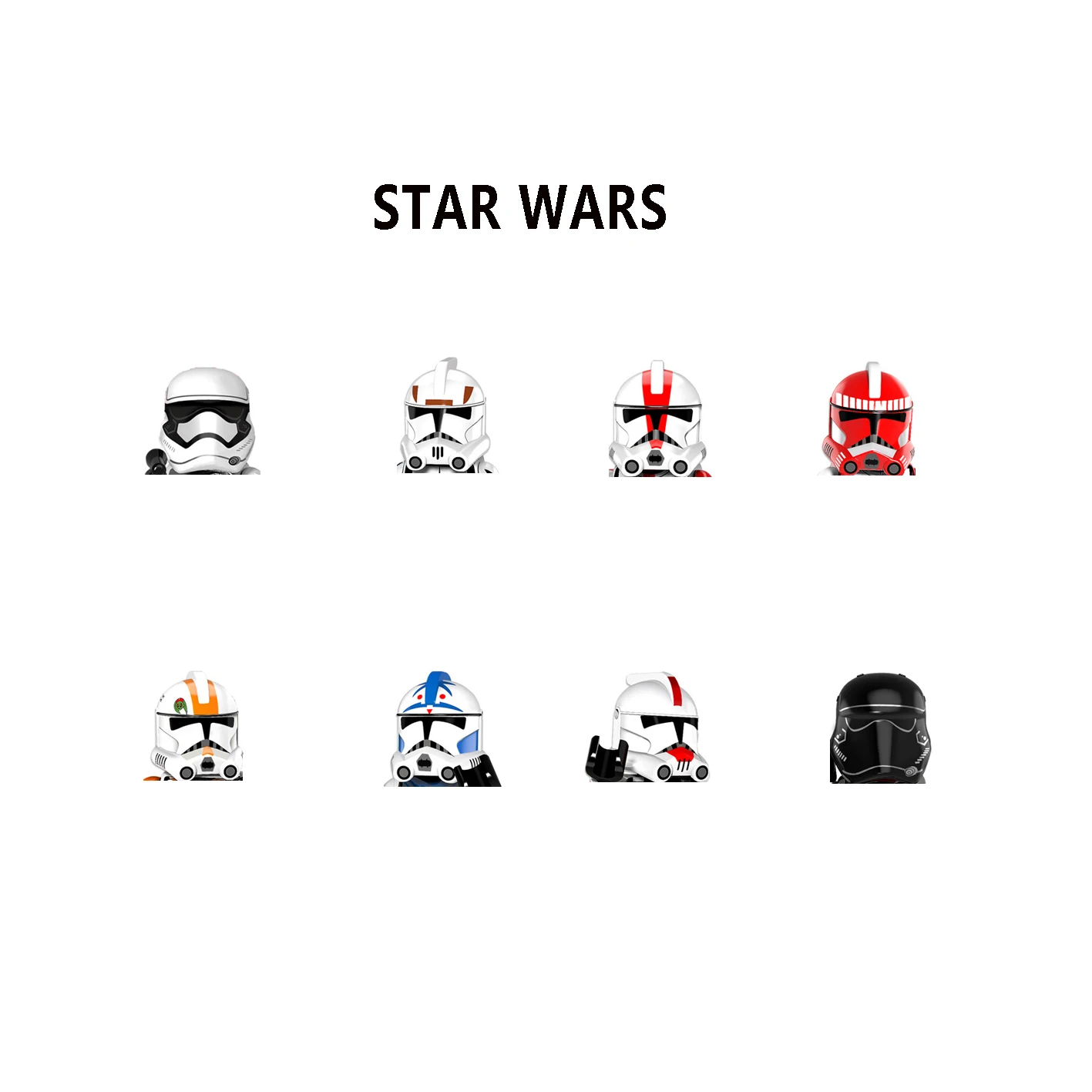 Pg8097 Building Blocks Clone Troopers Serie Mattoni Figure Shock Trooper Mini Figurine Stormtrooper Figure Assembly Giocattolo Per Bambini