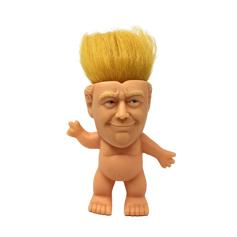 10Cm Us Donald Trump Action Figure Troll Doll Figure Capelli Al Capo Troll Fortunati Giocattoli Divertenti Giocattoli Di Decompressione
