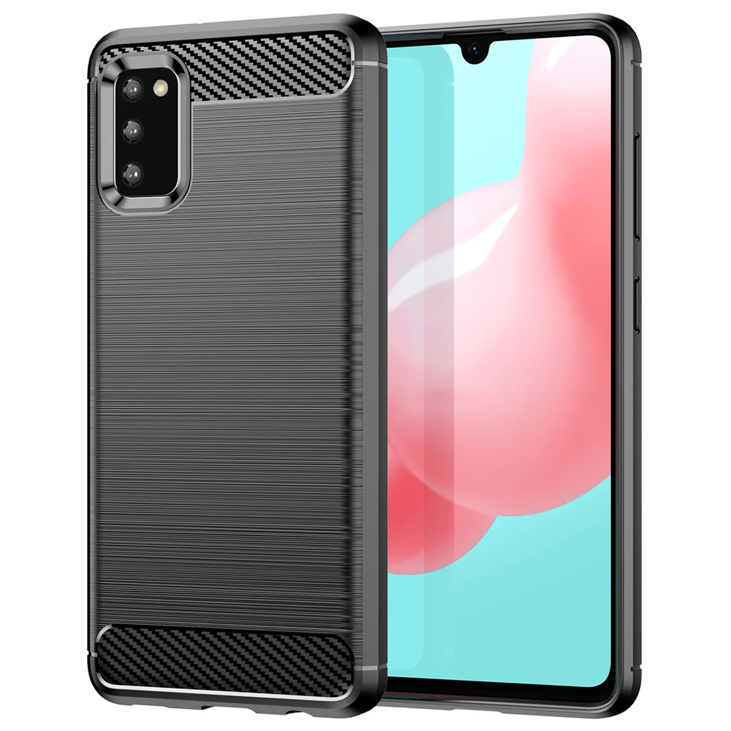 Custodia Morbida In Silicone Per Samsung A41 Galaxy A42 5G A 40S Custodia Antiscivolo In Fibra Di Carbonio Per Custodie Antiurto Galaxy A40 A40S