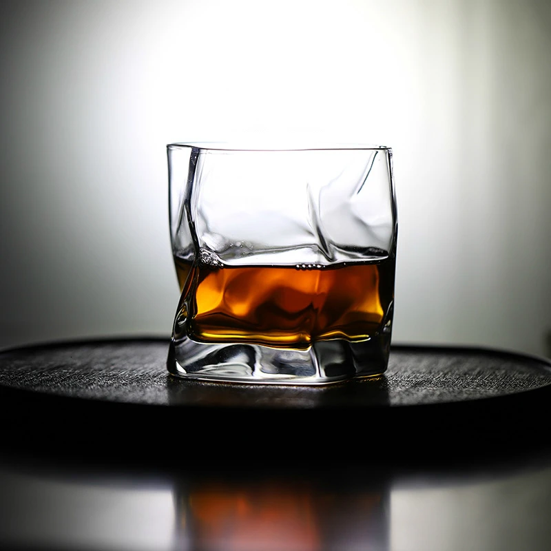 Giapponese Makoto Komatsu Forma Irregolare Whisky Glass Opera D'Arte Rughe Whisky Rocks Tumbler Brandy Snifters Cognac Degustazione Cup