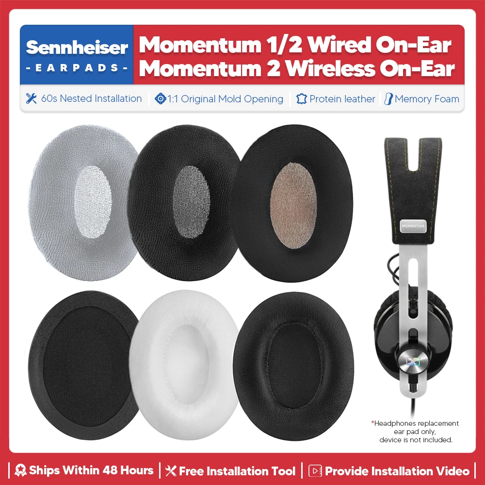 Cuscinetti Auricolari Di Ricambio Per Sennheiser Momentum 2 Wireless On Ear Momentum 1 Accessori Per Cuffie Cablati Auricolare Cuscino Per L'Orecchio