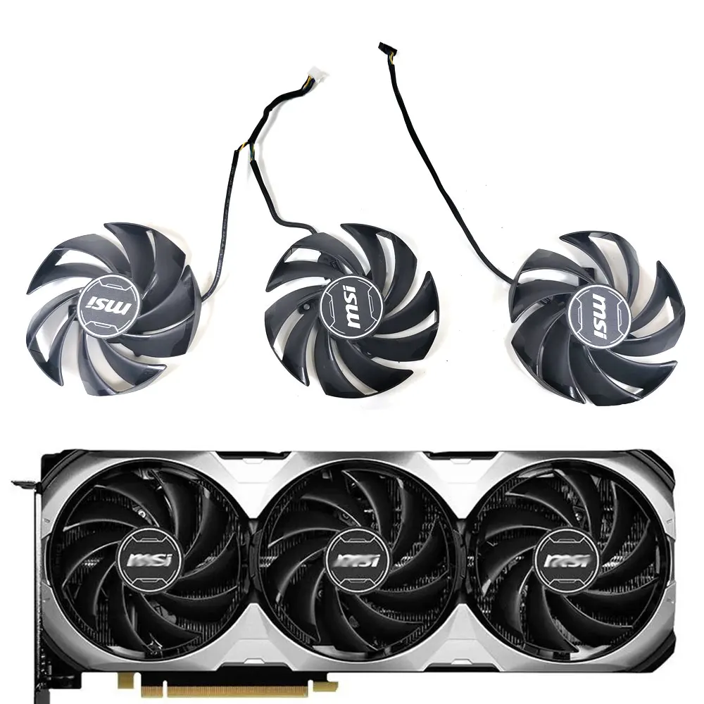 85Mm 4Pin Pld09210S/B12Hh Msi 4070Ti Ventus 3X Gpu Ventola Per Msi Geforce Rtx 4070Ti Ventus 3X Ventola Di Raffreddamento Della Scheda Grafica