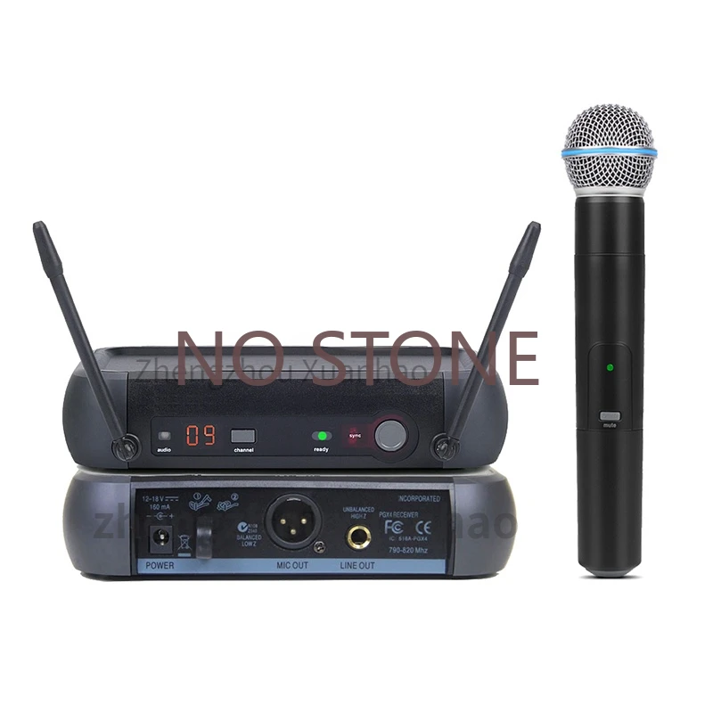 Microfono Vocale Professionale Pgx4 Sm58 Microfono Portatile Pgx24/Beta 58A Beta87 Microfono Wireless Dinamico Pgx4 Per Shure