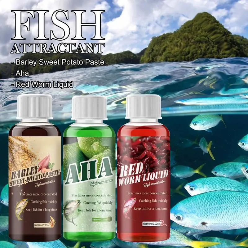 60Ml Red Worm Fishing Bait Liquid High Concentrate Fishing Attractant Enhancer Odore Lure Tackle Liquid For Trout Cod Carp Bass
