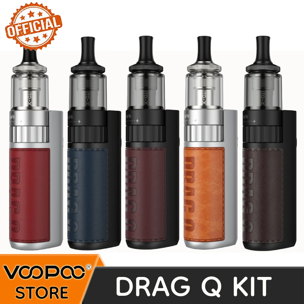 Voopoo Drag Q Kit Ufficiale 1250Mah Batteria 25W Mod E 3.5Ml Ito-X Pod Caritrdge Fit Ito M0 M3 Bobina Vaporizzatore Sigaretta Elettronica