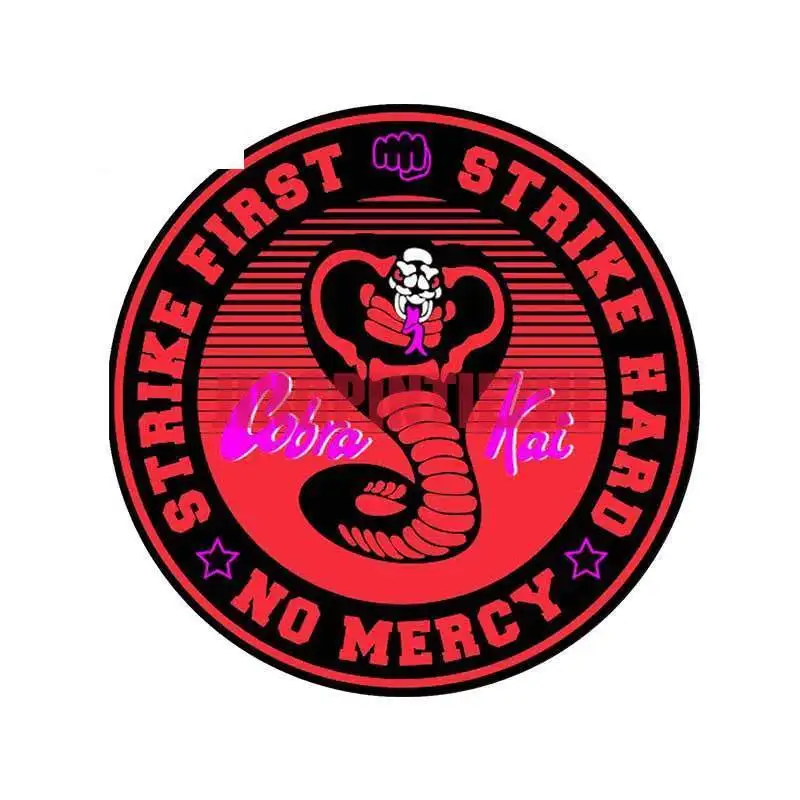 Adesivi Per Auto Decalcomania Per Moto In Vinile Carrozzeria Decorativa Cobra Kai Circle Logo Big Cobra 13 Adesivi Per Auto Con Personalità Fine