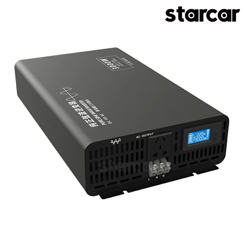 Convertitore 12V 24V 48V 60V 72V 84V Dc A 100V 110V 120V 220V 230V 240V Ac Sinusoidale Pura 3000W Inverter Per Frigorifero