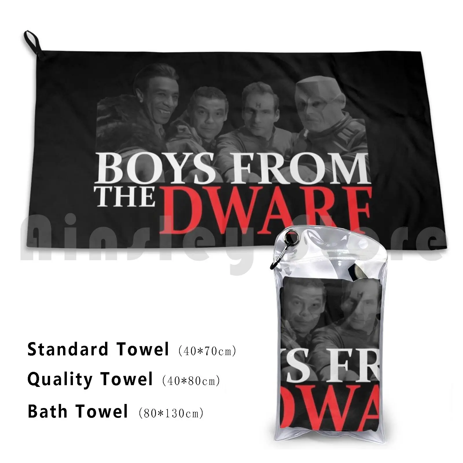 Boys From The Nano Telo Da Bagno Cuscino Da Spiaggia Red Nano Dave Lister The Cat Kat Kit Kryten Arnold J Rimmer