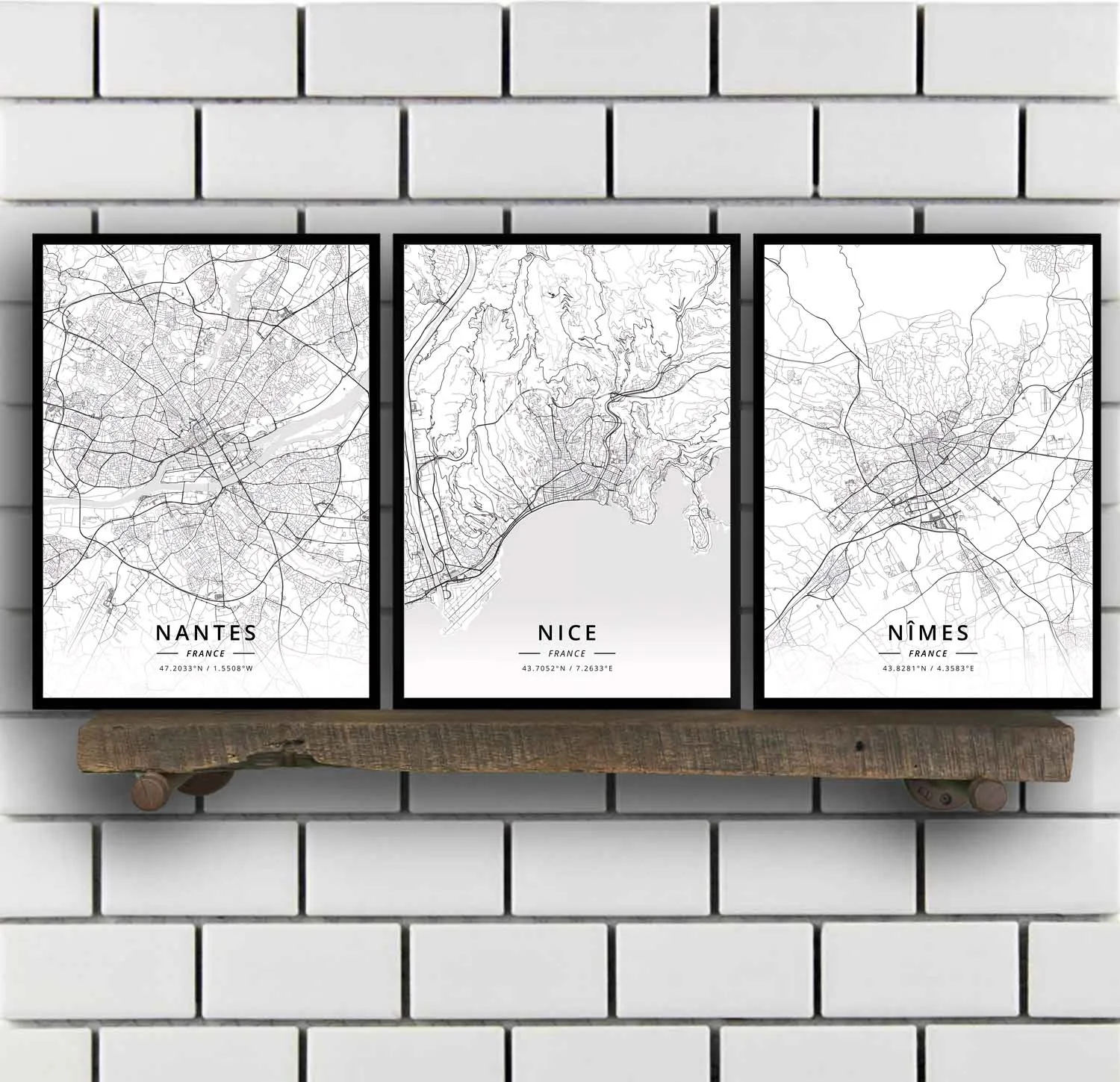 Sterne Nice Narghilè Orleans Narcoal Dise Paris Saint-Etienne Saint-Etienne Saint-Etienne Paris Tour Francia Map Poster