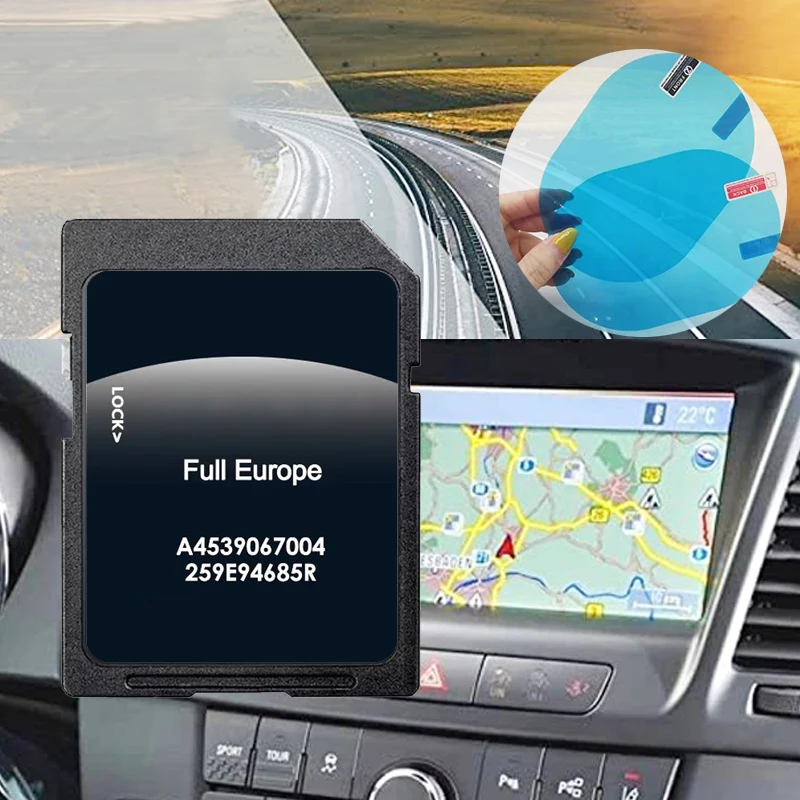 16Gb Per Smart 453 Mit Cool & Media Navigation Car 2023 Gps Sd Card Full Europe Muslimap Sat Nav Spedizione Gratuita