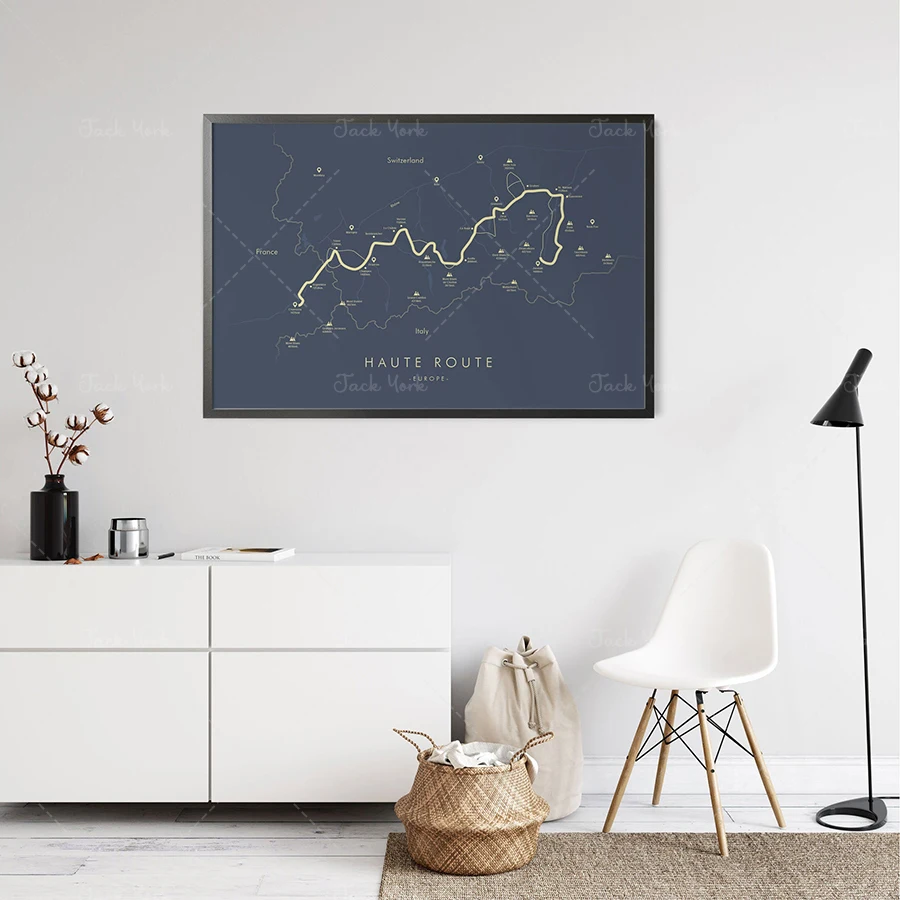 Mappa Delle Piste Di Alta Rotta | Mappa Del Percorso Degli Alpinisti | Mappa Del Percorso Degli Alpinisti | Europa Escursionismo | Mappa Delle Piste |
