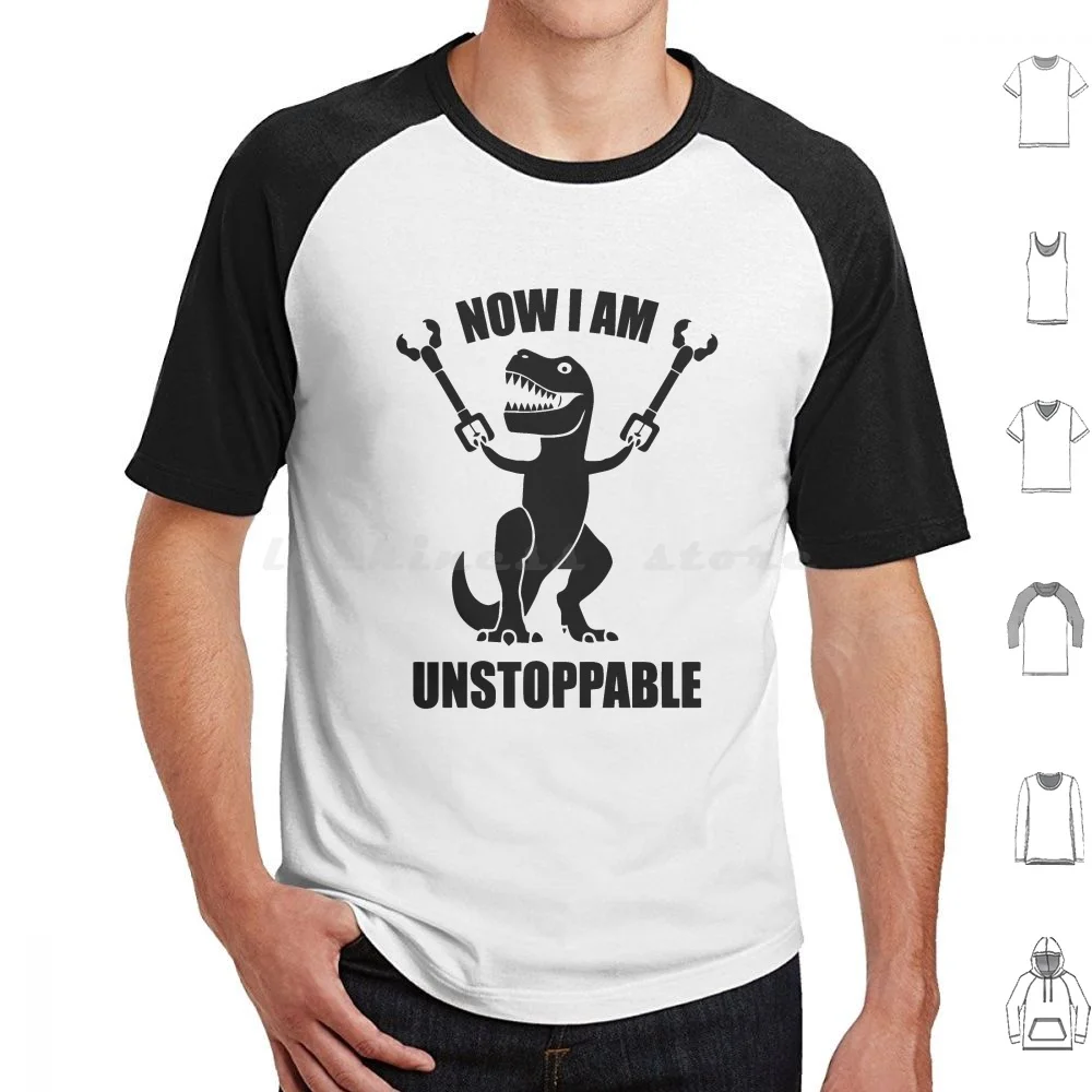 Sono Inarrestabile T Rex Sono Inarrestabile T Rex Sono Inarrestabile T Rex T Shirt Cotone Uomo Donna Stampa Fai Da Te Im Inarrestabile T Rex T Rex