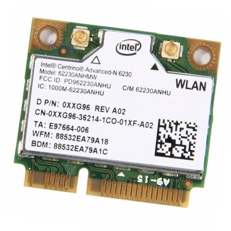 Originale New Mezza Mini Pci-E Card Intel 6230 62230 Anhmw Wireless Express Wlan Rete Wi-Fi Per Il Computer Portatile