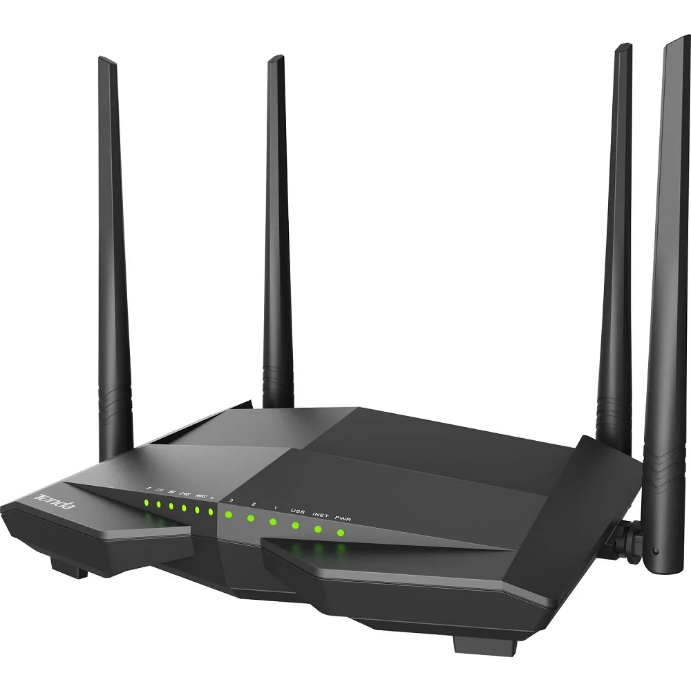 Tenda V12 Ac1200 Dualband Wi-Fi Gigabit Vdsl/Adsl Modem Router Wireless Router Ripetitore Wifi
