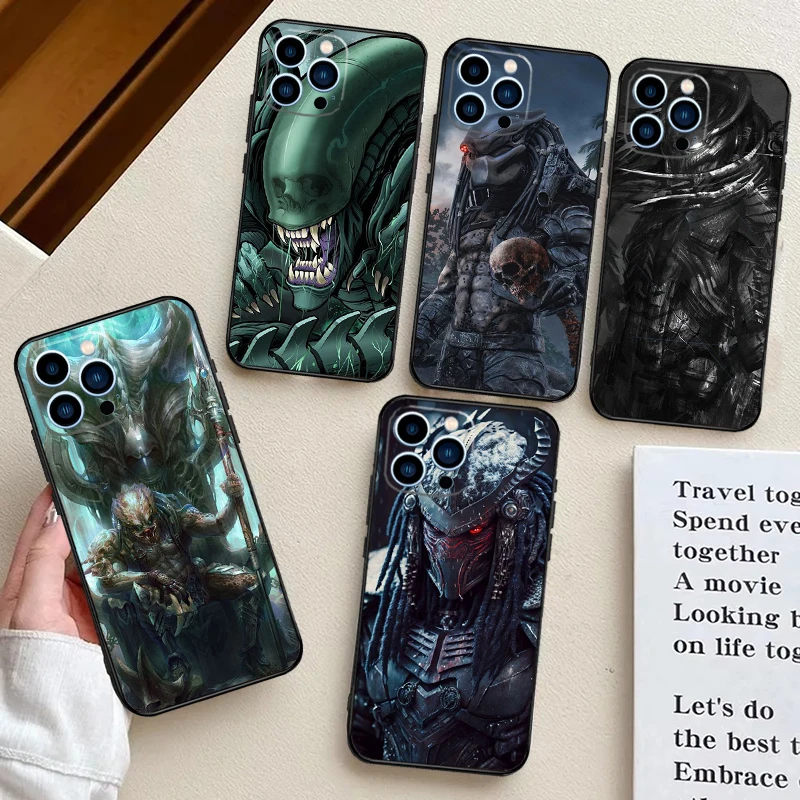 Custodia Per Telefono Alien Vs Predator Per Iphone 14 13 11 12 Pro Max Mini Xr Xs X 7 8 Plus Se 2020 15 Pro Max Cover