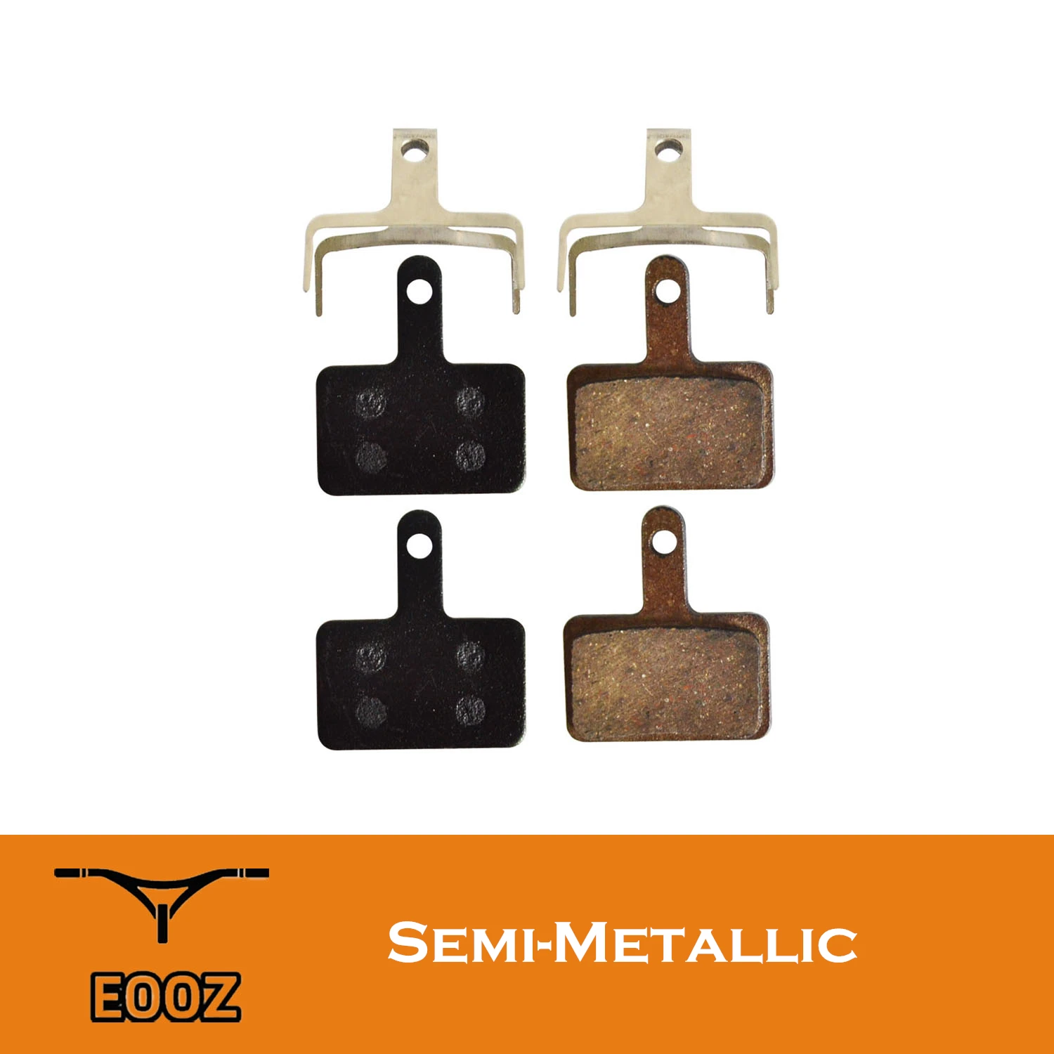 Eooz 2 Prs * Pastiglie Freno A Disco Mtb Semi-Metalliche Per Shimano B01S M315 M375 M395 M416 M447 M486 M515 M525 M575