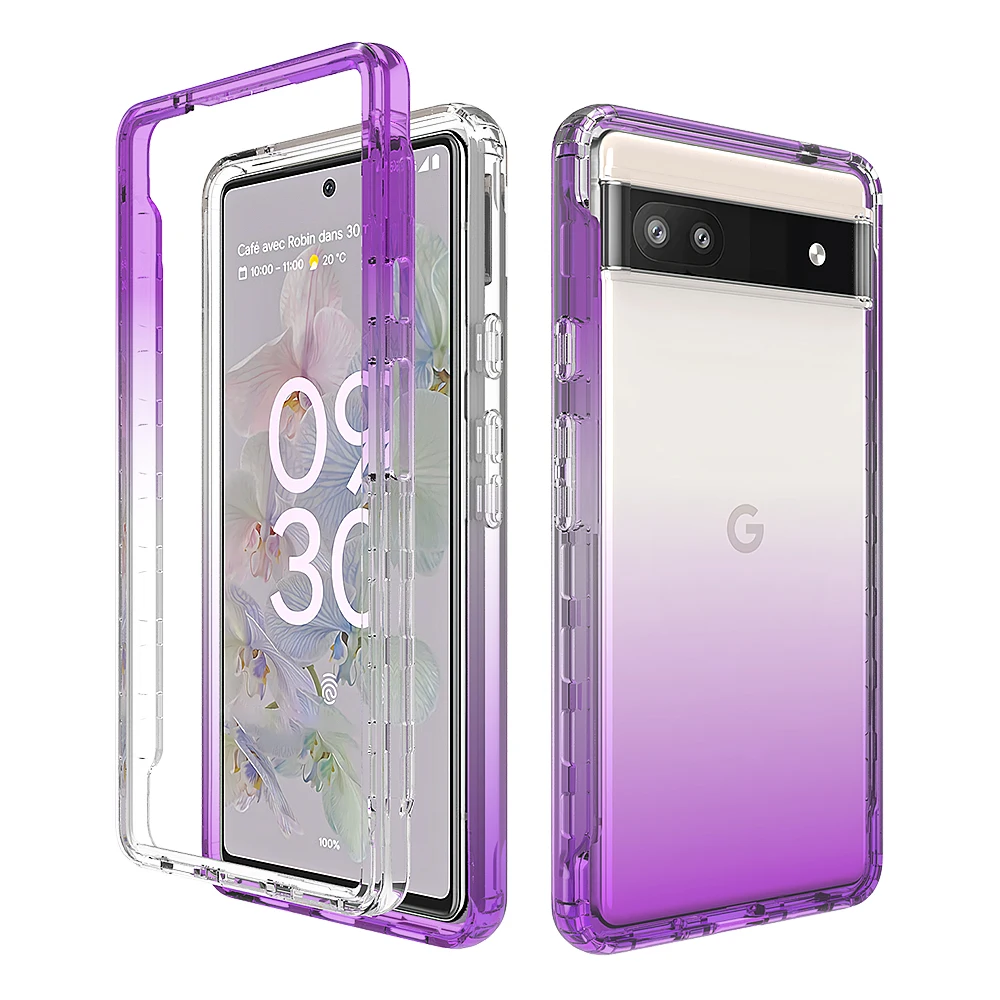 Custodia Per Google Pixel 6A Pixel 6 2 In 1 Cover Per Telefono Ibrida Antiurto A Colori Sfumati Google Pixel 5A Pixel 6 Pro Pixel 4A