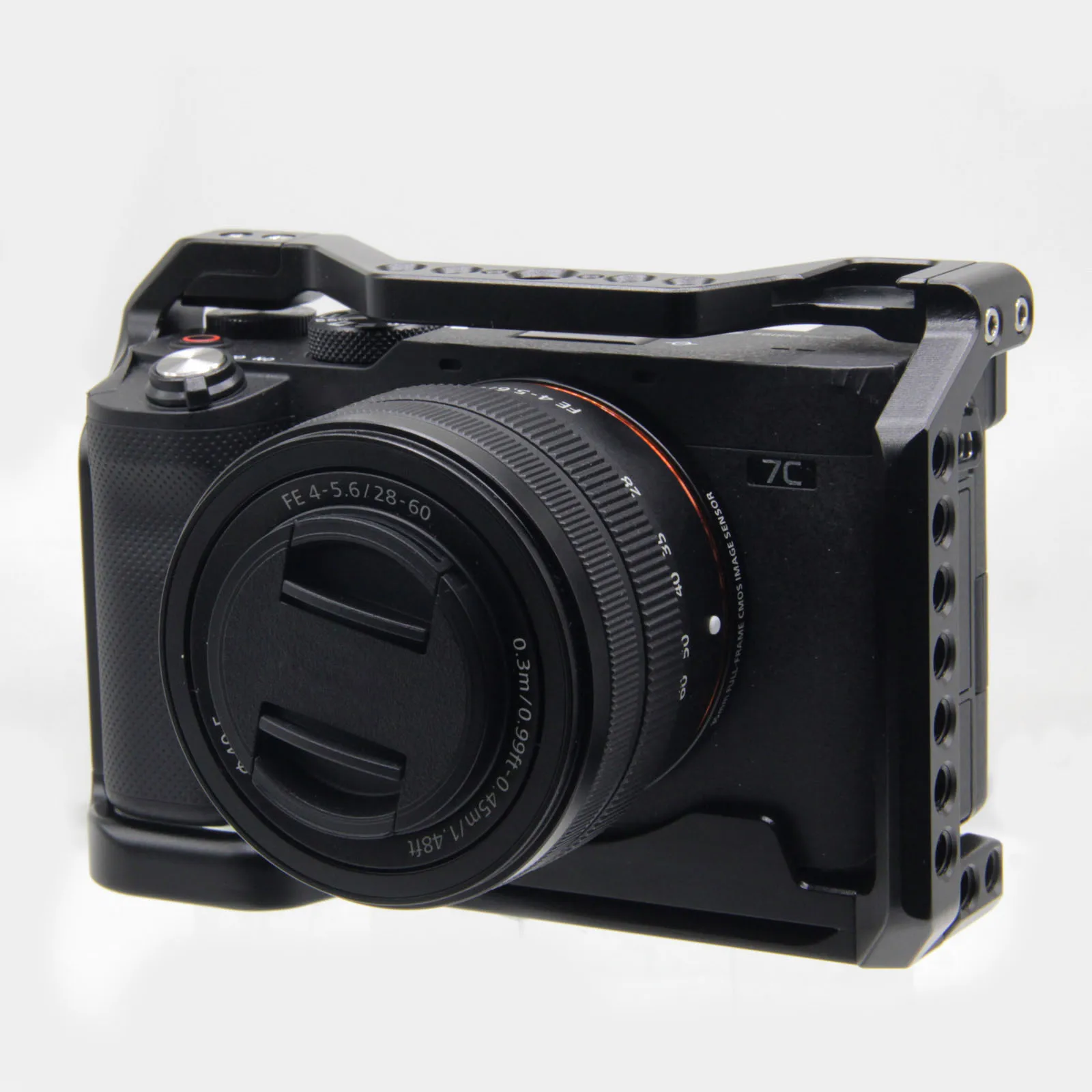 Per Sony A7C Cage Rig Nato Rail Arca Swiss Plate Hand Grip Alluminio Con Maniglia