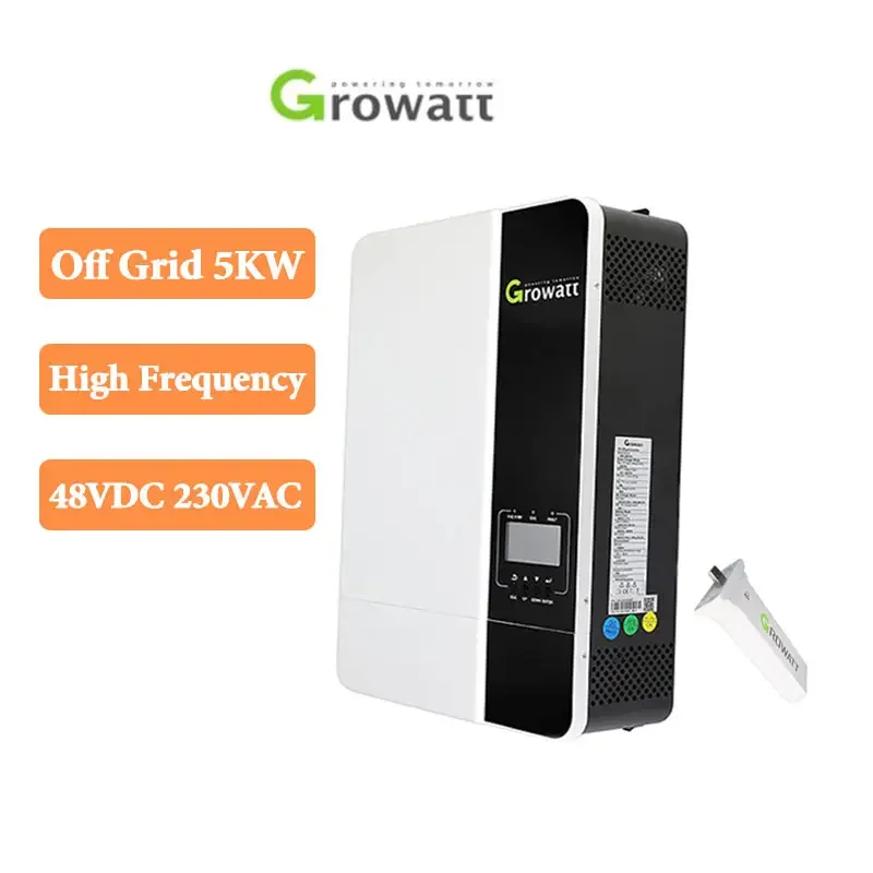 Growatt Off Grid Inverter Solare Ad Alta Frequenza 3500W 5000W Mppt Inversor Monofase Laderegler Senza Batteria